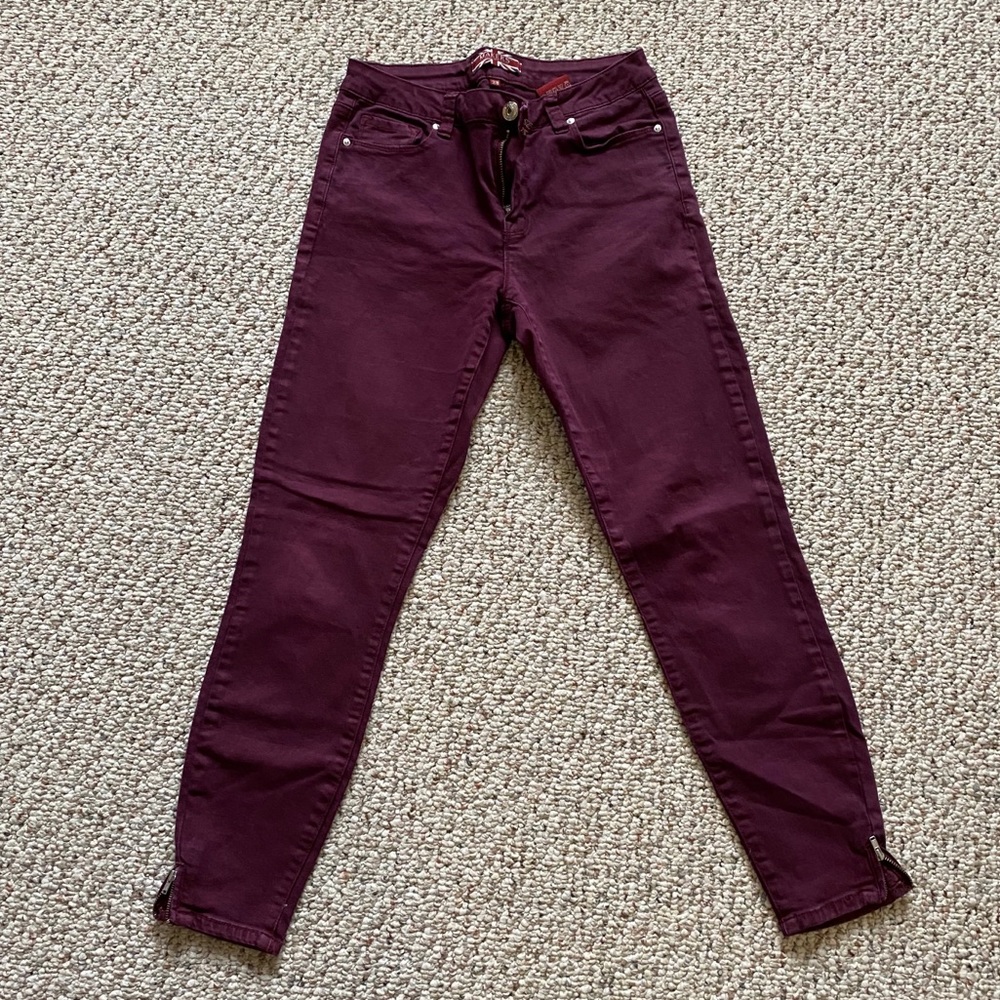Makers of True Originals Burgundy Skinny Jean
